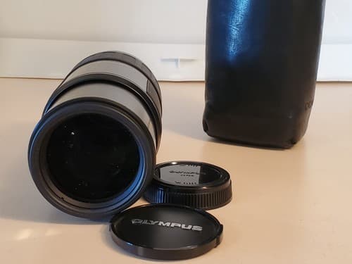 OLYMPUS Lens AF Zoom 70-210mm #1103032. 2 lens caps and leather bag. Japan. NICE - Thumbnail 10