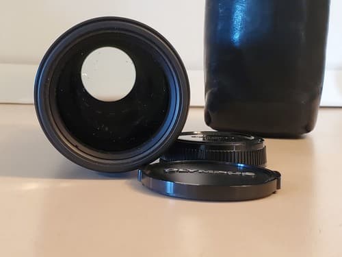 OLYMPUS Lens AF Zoom 70-210mm #1103032. 2 lens caps and leather bag. Japan. NICE - Thumbnail 8