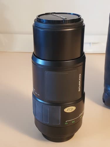 OLYMPUS Lens AF Zoom 70-210mm #1103032. 2 lens caps and leather bag. Japan. NICE - Thumbnail 15