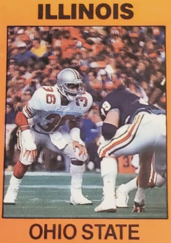 1986 NCAA Ohio State Univ ticket stub OCT 4 86 v Illinois 14-0W. Chris Spielman - Thumbnail 4