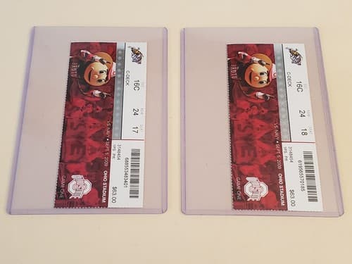 2009 NCAA Ohio State University ticket stub. SEP 5 2009 v Navy (31-27W) Two ava - Thumbnail 3