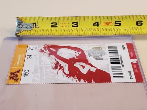 2008 NCAA Ohio State Univ ticket stub. SEP 27 2008 v Minnesota (34-21W) Two ava - Thumbnail 15