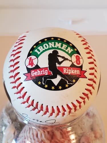 Baseball - FOTOBALL Ironmen Gehrig Ripken (1999) Record Breakers. Sig and photos - Image 1