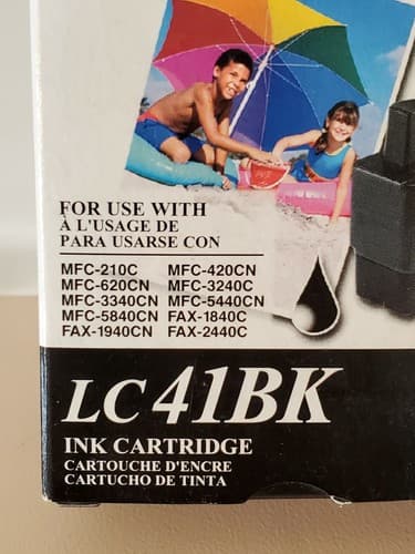 Brother Ink LC41 - LOT OF 2 - Black + Cyan. Expired 2007. - Thumbnail 4