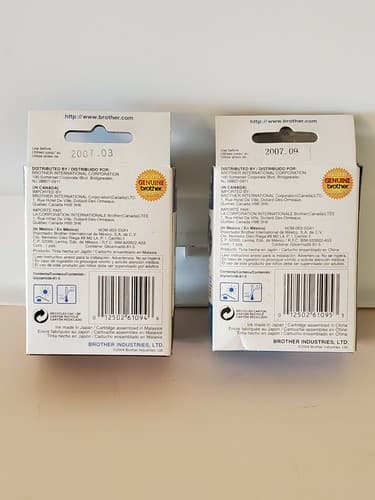 Brother Ink LC41 - LOT OF 2 - Black + Cyan. Expired 2007. - Thumbnail 2