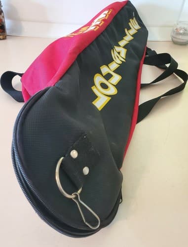 Louisville Slugger Team TPX Baseball Softball Bat Bag. Red, 2 zip pouches, strap - Thumbnail 11