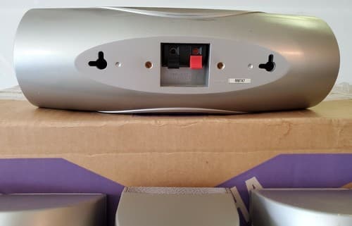 YAMAHA NS-AP3400 Set of 6 speakers in original box. Silver heavyweight speakers - Thumbnail 9