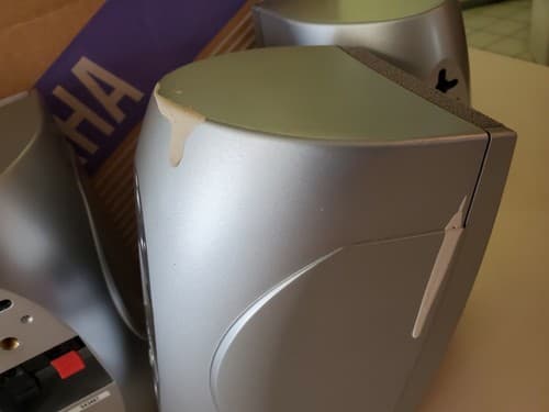 YAMAHA NS-AP3400 Set of 6 speakers in original box. Silver heavyweight speakers - Thumbnail 11