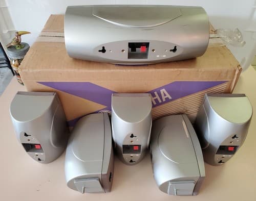 YAMAHA NS-AP3400 Set of 6 speakers in original box. Silver heavyweight speakers - Thumbnail 6