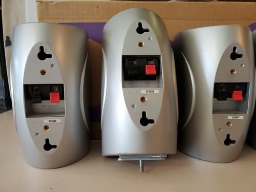 YAMAHA NS-AP3400 Set of 6 speakers in original box. Silver heavyweight speakers - Thumbnail 8