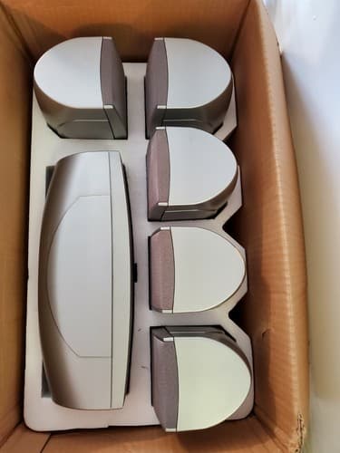 YAMAHA NS-AP3400 Set of 6 speakers in original box. Silver heavyweight speakers - Thumbnail 10