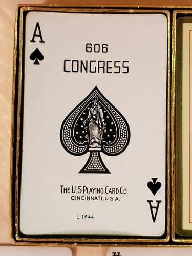 Vintage Congress Canasta Playing Cards Dual Deck in Case. Cleveland Museum - Thumbnail 5