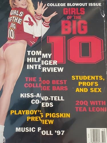 PLAYBOY Magazine 1997 Oct Nov. Girls of Big 10, Suzen Johnson. Collectible issue - Thumbnail 6