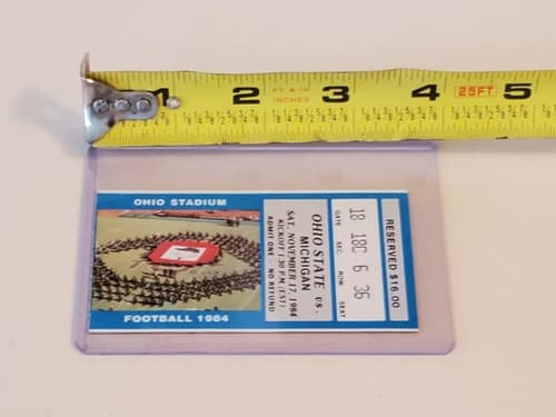 1984 NCAA Ohio State Univ ticket stub NOV 17 1984 v Michigan (21-6W) Woody Hayes - Thumbnail 8