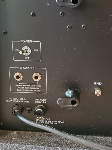 TOA Powered Mixer MX-106. Six input channels 120 Watts into 8 ohms. Tested works - Thumbnail 10