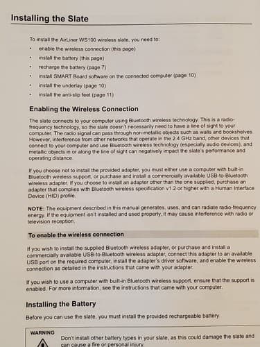 SMART TECHNOLOGIES AirLiner WS100-R1 Bluetooth Wireless Slate. Bundle Custom Bag - Thumbnail 10