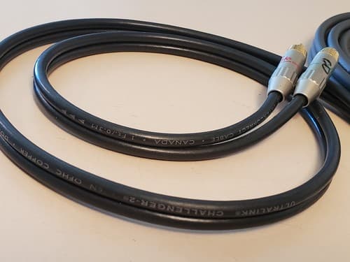 Stereo RCA Cable LOT OF TWO. a.RADIO SHACK Prem Gold 6ft RWY. b.Challenger-2 3ft - Thumbnail 7