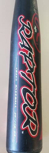 Rawlings Raptor Youth Baseball Bat, black red. Model # YB350, 29", 18oz., -11 - Image 1
