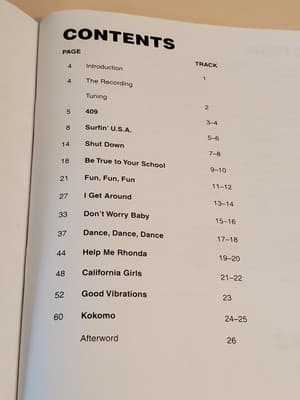 Guitar Signature Licks THE BEACH BOYS (2002) Song Sheet w CD by Hal Leonard Corp - Thumbnail 4