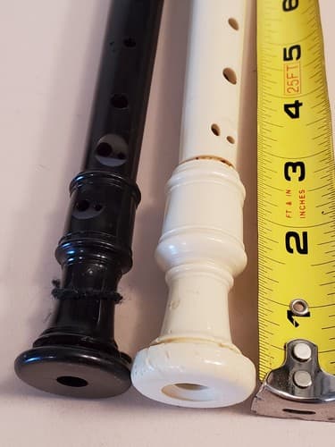 PERIPOLE Angel Recorder Flute, black. Bonus 2nd recorder flute, white. Tested - Thumbnail 4