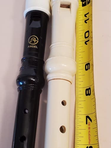 PERIPOLE Angel Recorder Flute, black. Bonus 2nd recorder flute, white. Tested - Thumbnail 6