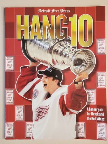 DETROIT RED WINGS 2002 HANG TEN Det Free Press + STANLEY'S BACK Det News-2 BOOKS - Thumbnail 3