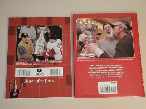 DETROIT RED WINGS 2002 HANG TEN Det Free Press + STANLEY'S BACK Det News-2 BOOKS - Thumbnail 2
