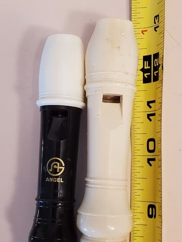 PERIPOLE Angel Recorder Flute, black. Bonus 2nd recorder flute, white. Tested - Thumbnail 3