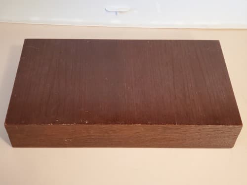 Vtg BRONZE BARTENDER KIT TEAK WOOD Box w knife, jigger bottle opener ++ Thailand - Thumbnail 11