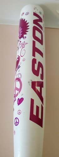 Easton Love Peace Tee Ball Bat, pink purple. Model # 2TB15LP, 25", 15oz., -10. - Thumbnail 2