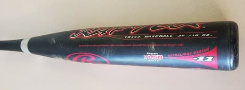 Rawlings Raptor Youth Baseball Bat, black red. Model # YB350, 29", 18oz., -11 - Thumbnail 4