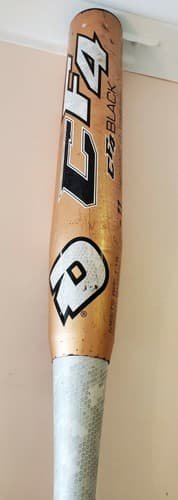 DeMarini CF4 Black Doublewall baseball bat, gold. Model #CFL10, 30”, 20oz, -11 - Thumbnail 3