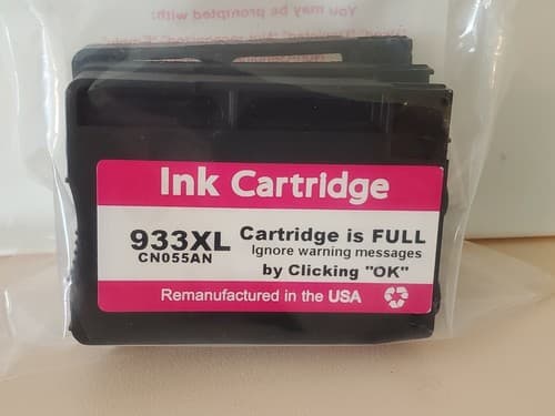 4 Pack Ink 932 Black + 933XL Mag+Yellow+Cyan. For HP Officejet Printer 6100+ - Thumbnail 3