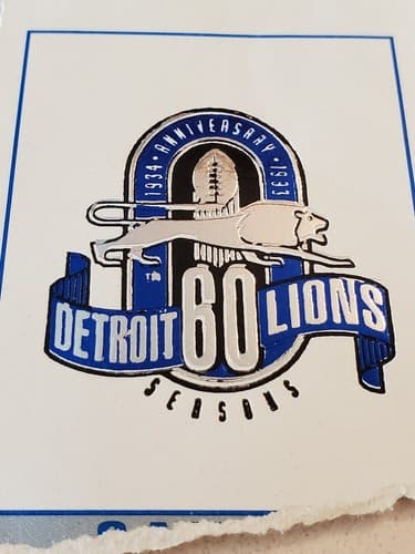 1993 NFL Detroit Lions Ticket Stub. Nov 25 1993 Chicago Bears @ Lions 211B 1 19 - Thumbnail 3