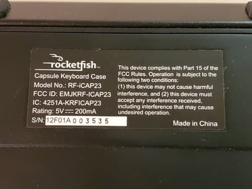 Rocketfish Capsule Keyboard Case RF-iCAP23 for Apple iPad 3rd Generation. - Thumbnail 9