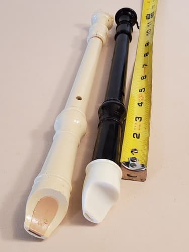 PERIPOLE Angel Recorder Flute, black. Bonus 2nd recorder flute, white. Tested - Thumbnail 5