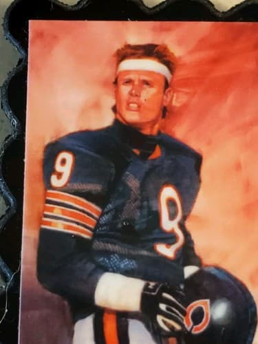 Vtg NFL Chicago Bears frige Magnet LOT OF 2 Mini portrait JIM MCMAHON + MONSTERS - Thumbnail 6
