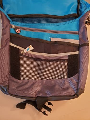 Rare Deluxe SALESFORCE DREAMFORCE 2011 Laptop Messenger Bag blue grey NEW 15×12 - Thumbnail 7