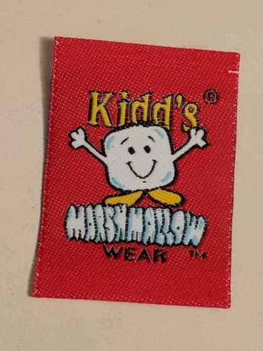 Vtg Clothes Tag. KIDD'S MARSHMALLOW WEAR. Used, Excellent. Ship 3-for-1 - Image 1