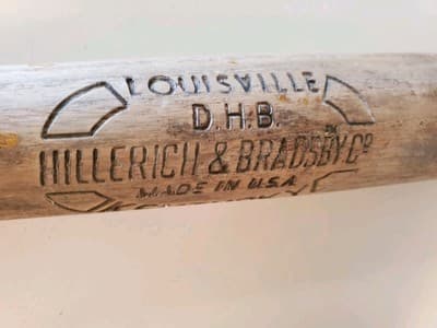 Vtg 27" Hillerich & Bradsby Wood Baseball Bat H&B Crackerjack Youth Little Leagu - Thumbnail 9