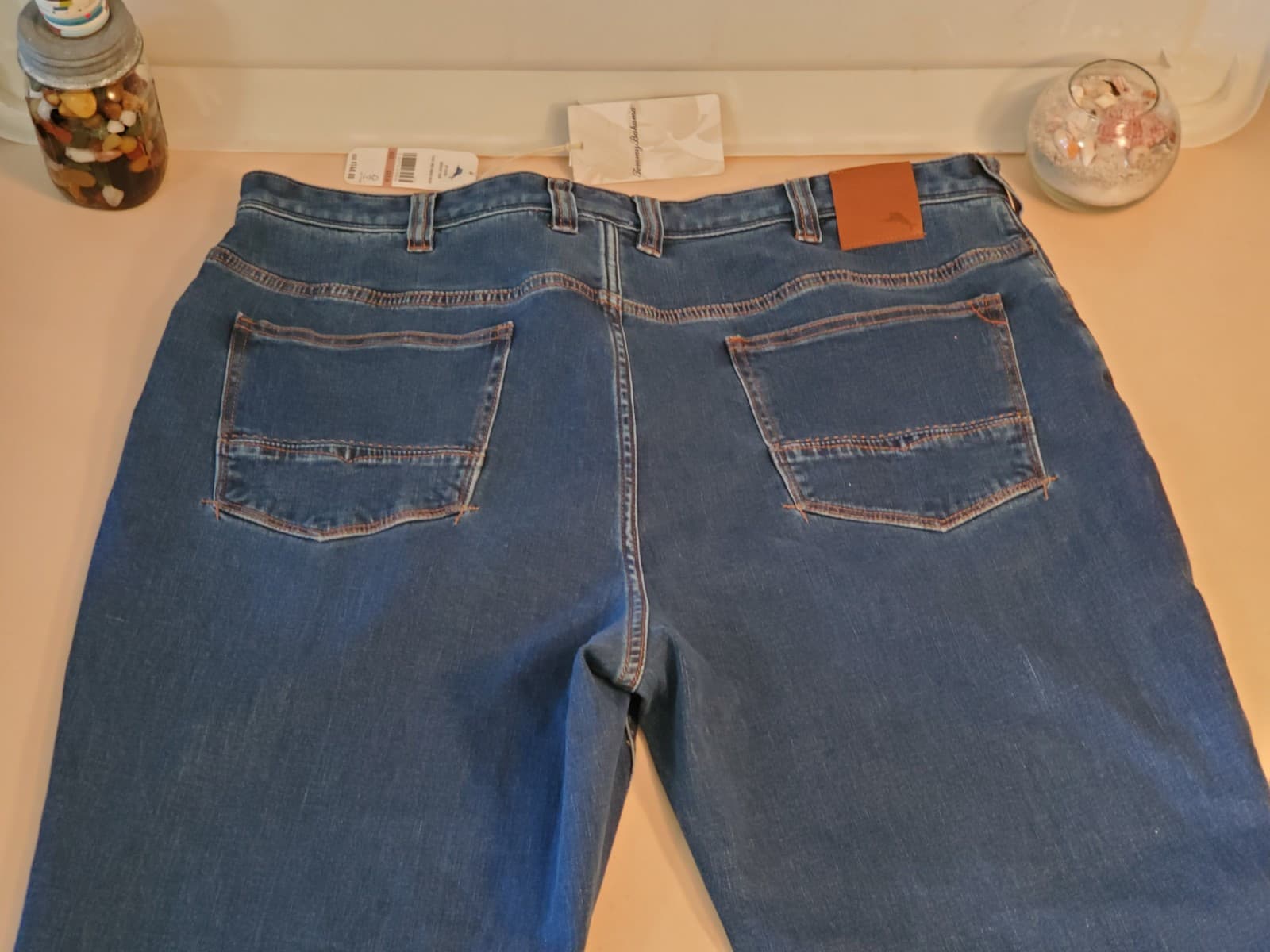 TOMMY BAHAMA Boracay Jean 42×36 11647 Med Indigo Wash BT124366 $148.00 tag NEW - Thumbnail 2