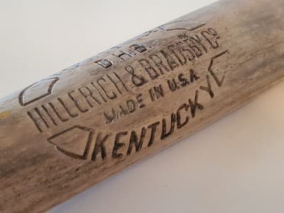 Vtg 27" Hillerich & Bradsby Wood Baseball Bat H&B Crackerjack Youth Little Leagu - Image 1