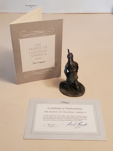 FRANKLIN MINT The People Of Colonial America 1974-5 Complete SET OF 13. COA+book - Thumbnail 14