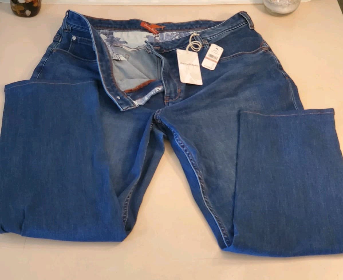 TOMMY BAHAMA Boracay Jean 42×36 11647 Med Indigo Wash BT124366 $148.00 tag NEW - Thumbnail 11