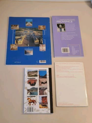 (4) LOT Vintage FRANCE TOUR BOOKS French Sicily Travel Souvenirs photos maps - Thumbnail 2