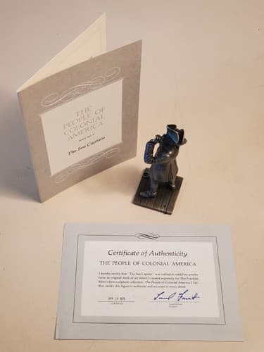 FRANKLIN MINT The People Of Colonial America 1974-5 Complete SET OF 13. COA+book - Thumbnail 16