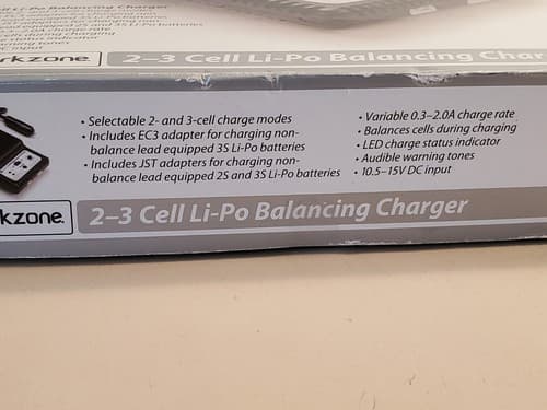 PARKZONE 2-3 Cell Balancing Li-PO Charger Model #LP2000-3 For RC Model Airplane - Thumbnail 7