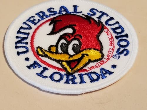 Vtg Iron-On Patch - UNIVERSAL STUDIOS FL WOODY WOODPECKER. NEW. Ship 3-for-1 - Thumbnail 3