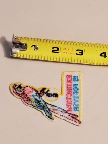Vtg Iron-On Patch - EXTINCTION IS FOREVER Parrot. NEW. Ship 3-for-1 in my store - Thumbnail 4
