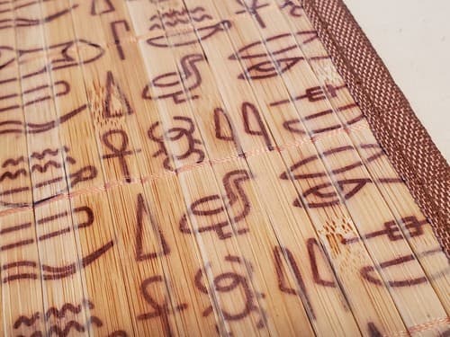 KING TUT - The 100th Anniversary Exhibition Bamboo Placemats SET OF 4. NEW - Thumbnail 10